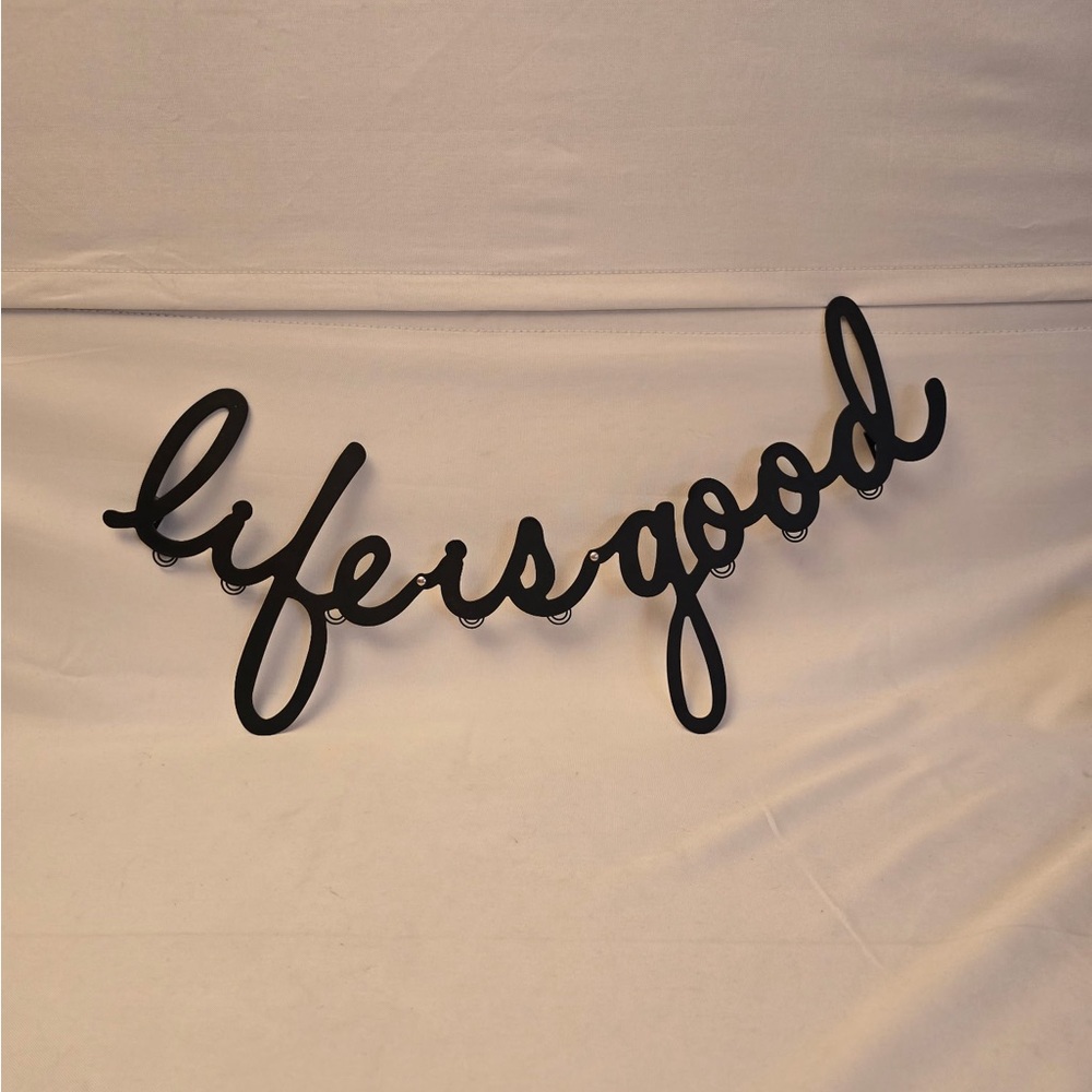 Inspirational Black Metal Wall Art